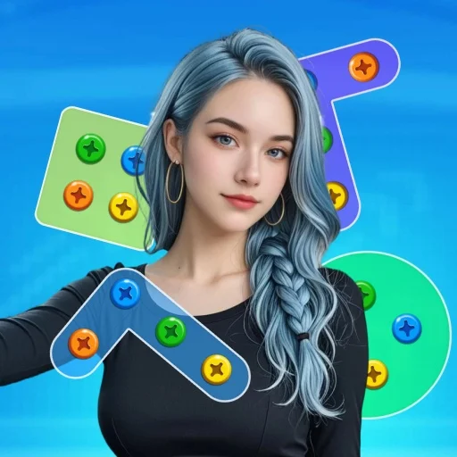 Shiny Screw Garden: Glow Match icon
